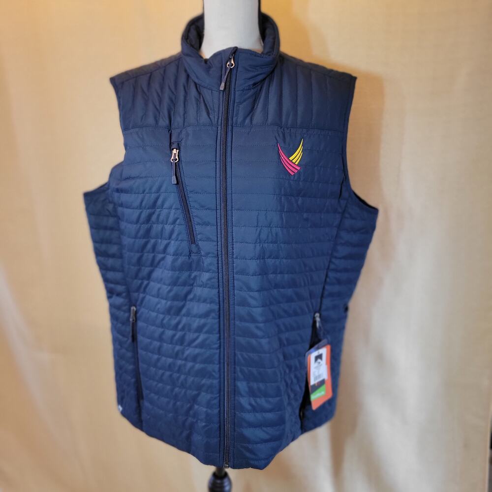 NWT Storm Creek Katrina Women's 2X Quilted Vest Insulated Water Resist Navy Blue - Picture 2 of 16